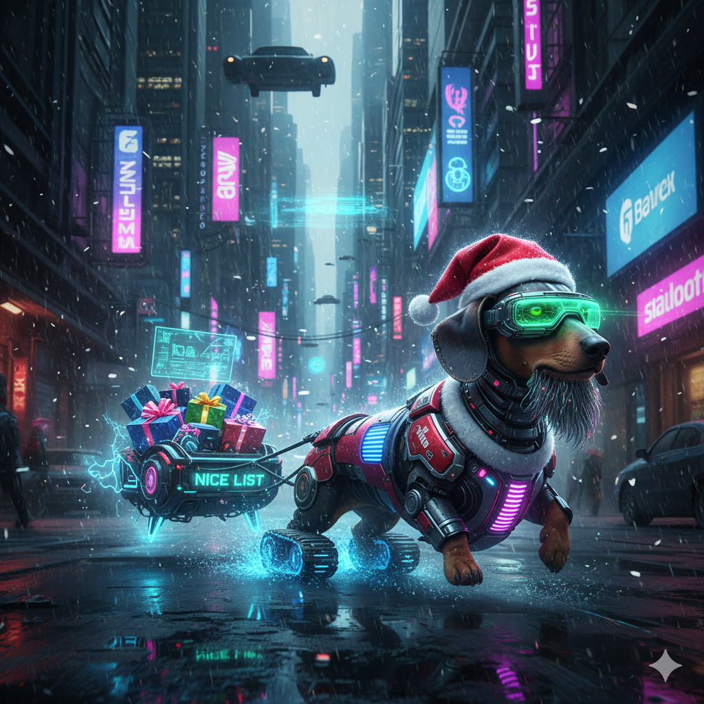 AcklerFest Winter 2025 - AI Generated Cyberpunk Christmas